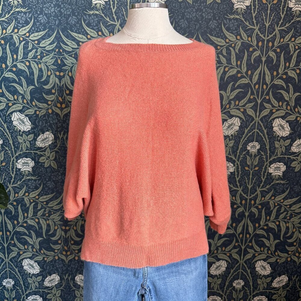 BCBG MaxAzria Kennedy Dolman Sleeve Hi-Lo Wool & Yak Blend Sweater